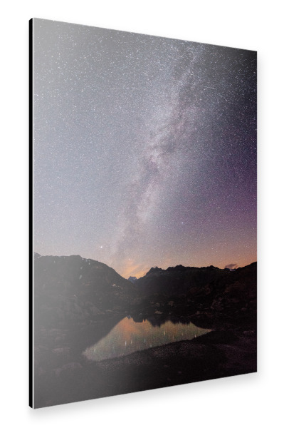 Alu-Dibond "Grimsel Nightscape" 30x20 cm artboxONE