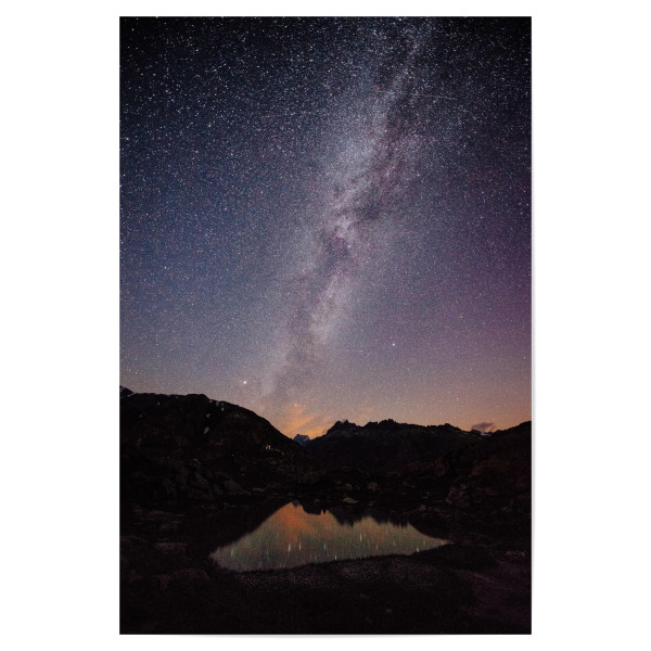 Poster 30x20 cm "Grimsel Nightscape" artboxONE - Natur,Galaxy