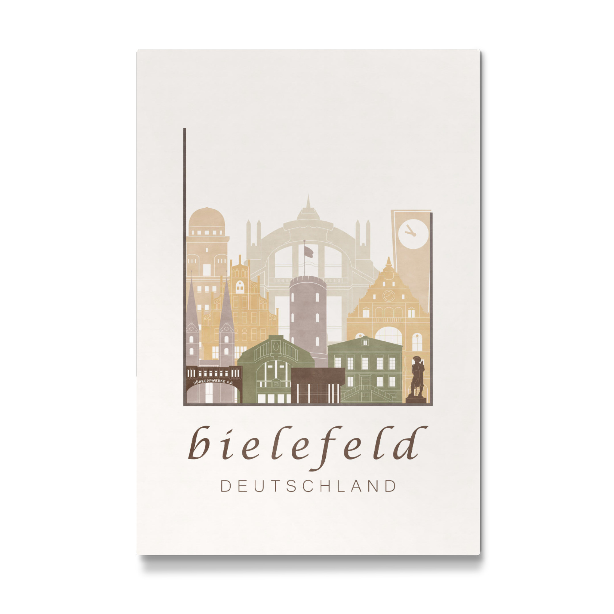 Galerie-Print "Bielefeld skyline rustic" 75x50 cm artboxONE