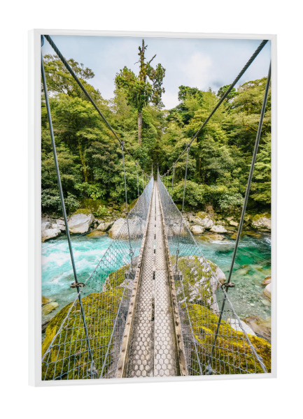 Poster mit weißem Rahmen "Fiordland Neuseeland" artboxONE - Natur,Reise,Reise / Länder