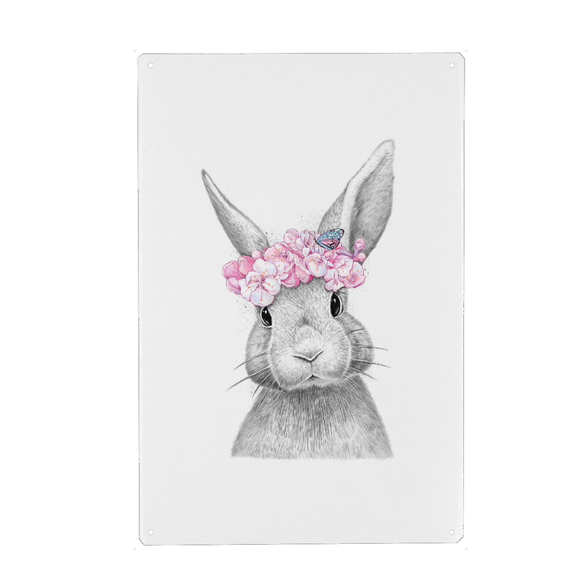 Holzbild "Spring bunny" artboxONE - Für Kinder,Tiere