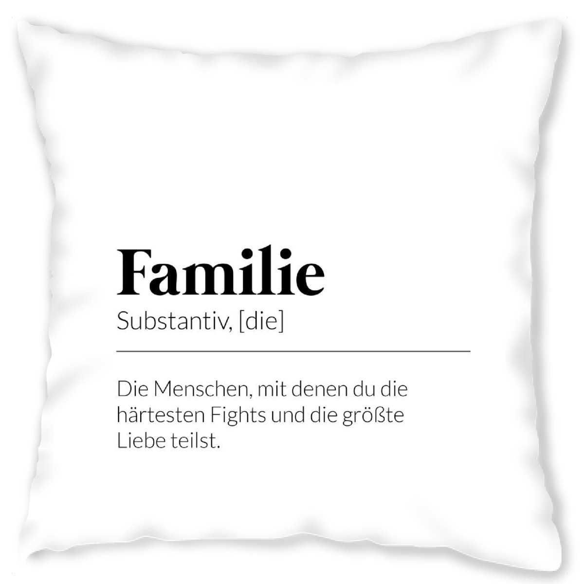 Definition Familie Liebe Als Kissen Bei Artboxone Kaufen
