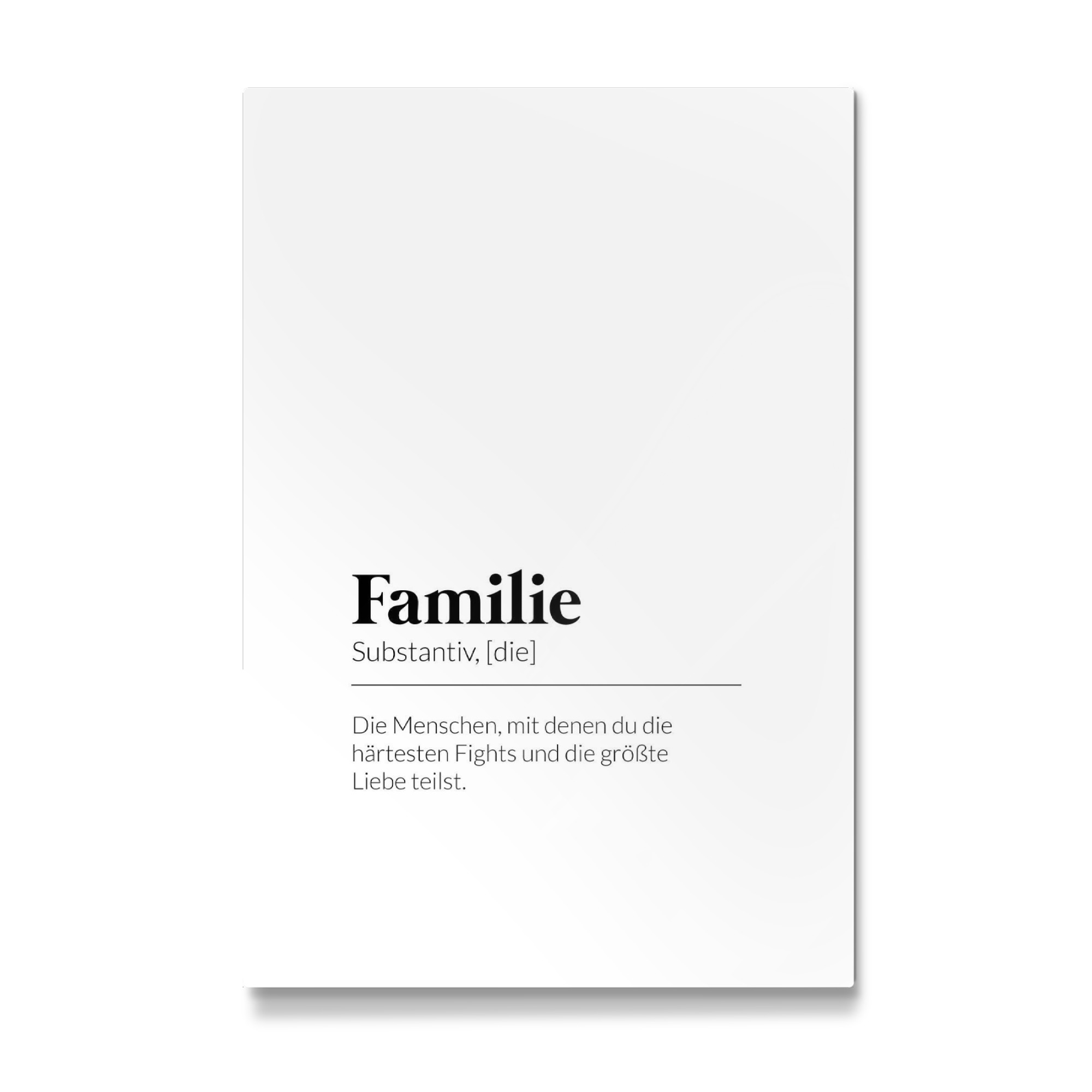 Galerie-Print "Definition Familie Liebe" 30x20 cm artboxONE