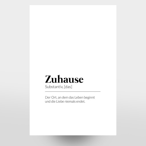 Definition Zuhause Liebe