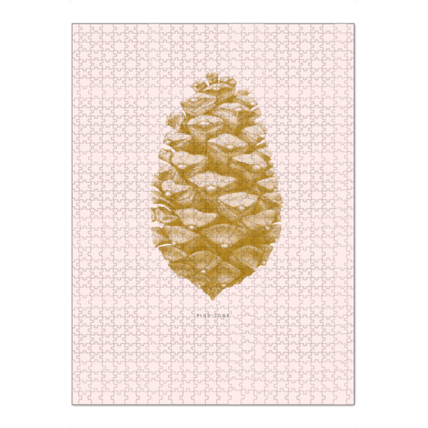 Puzzle Ravensburger "Beautiful pine cone light pink" artboxONE - Natur,Floral,Für Mama