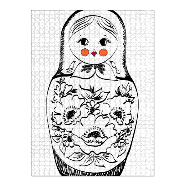 Puzzle Ravensburger "Matryoshka Doll" artboxONE - Schwarzweiß,Festivals