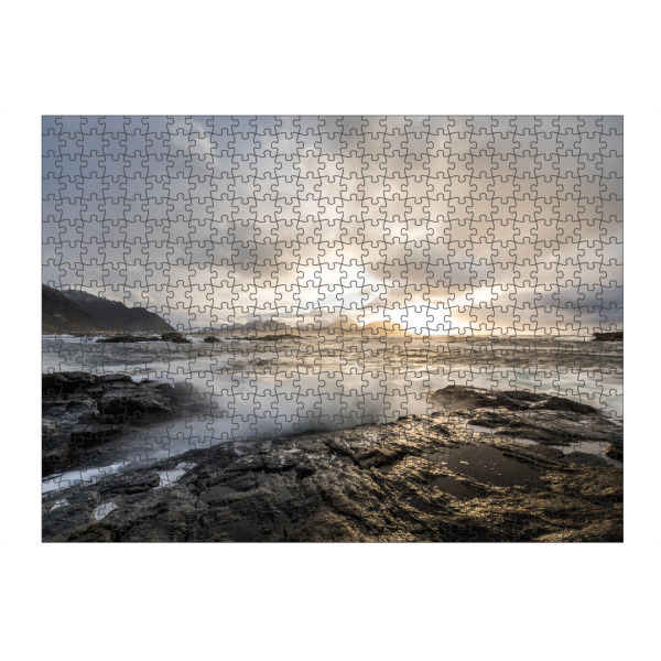 Puzzle Ravensburger "Nach dem Sturm" artboxONE - Natur - Sonnenuntergang,Norwegen,Vesteralen - Bild sonnenuntergang