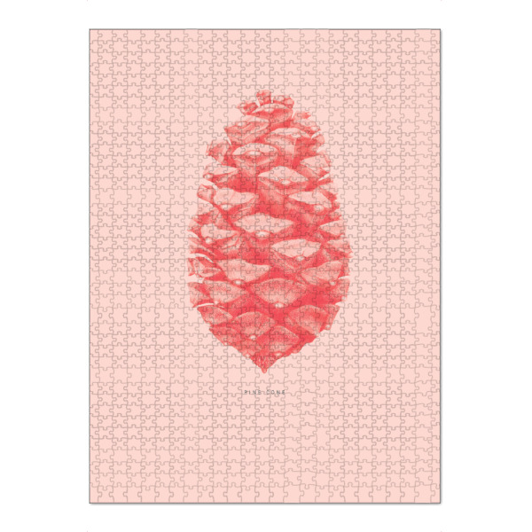 Puzzle Ravensburger "Beautiful pine cone coral" artboxONE - Natur,Floral,Für Mama