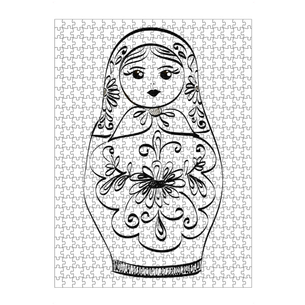 artboxONE Puzzle "Russian Nesting Doll" artboxONE - Schwarzweiß,Festivals
