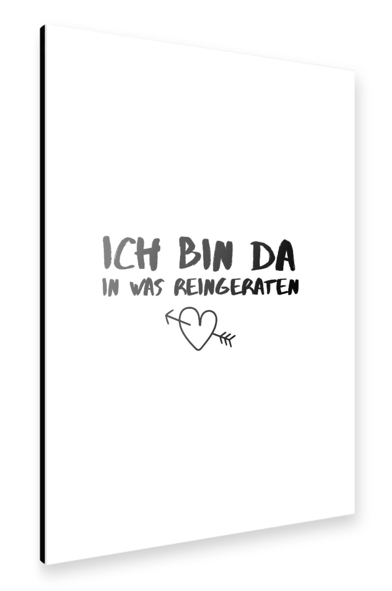 Alu-Dibond "Reingeraten" 75x50 cm artboxONE