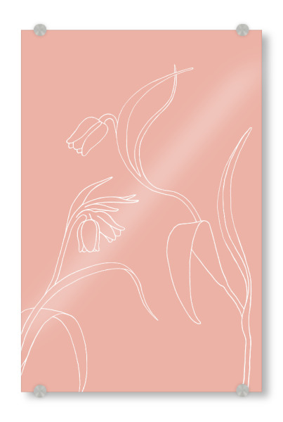 Acrylglasbild "Beautiful tinkerbells light pink" artboxONE - Natur,Floral,Für Mama