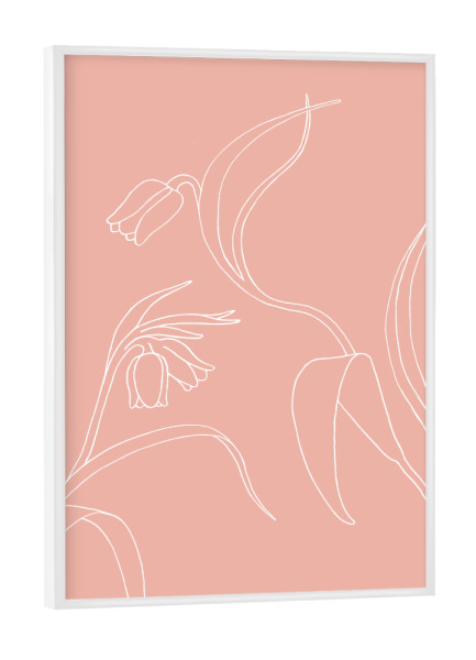 Poster mit weißem Rahmen "Beautiful tinkerbells light pink" artboxONE - Natur,Floral,Für Mama