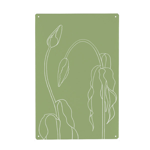 Holzbild "Beautiful tulips green" artboxONE - Natur,Floral,Für Mama