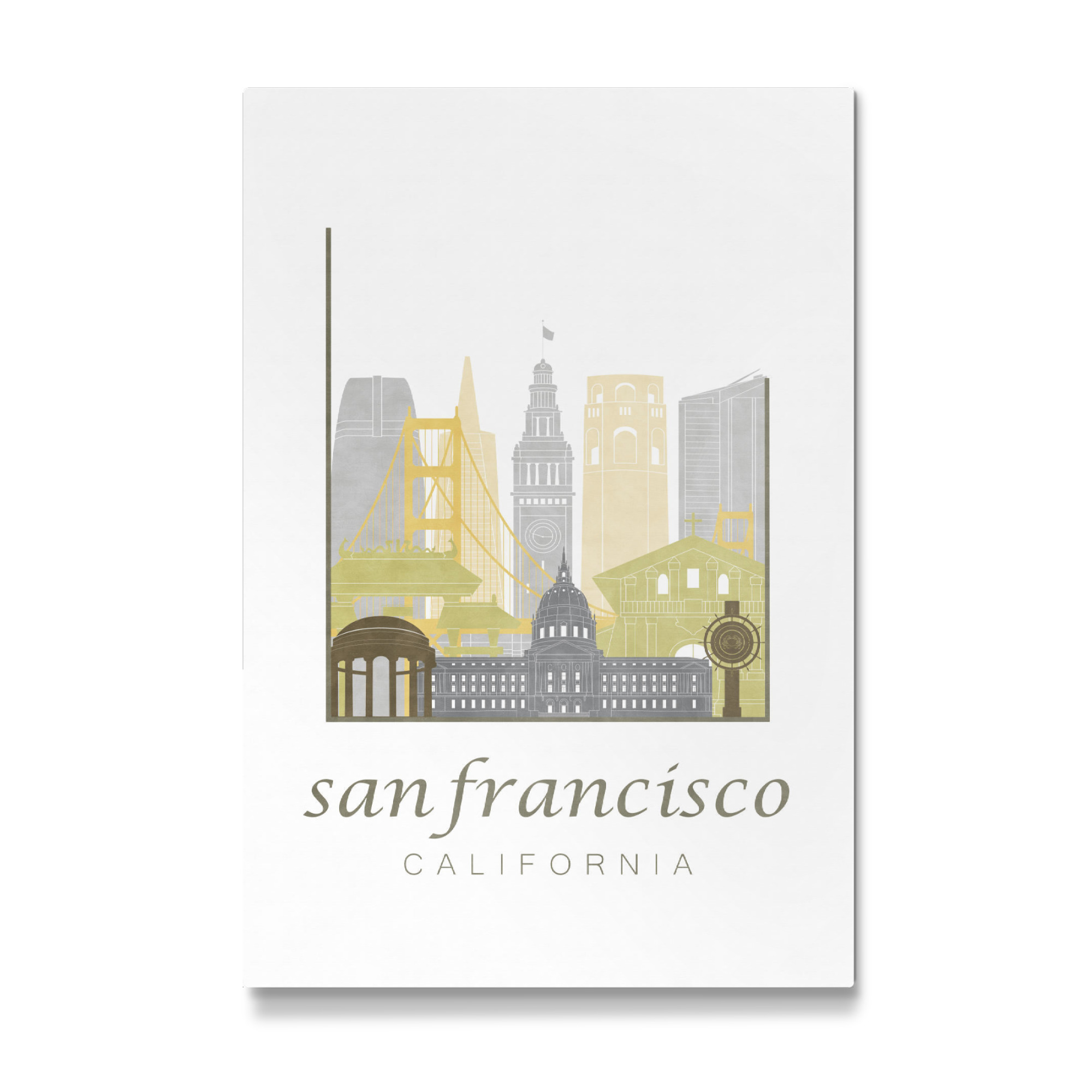 Galerie-Print "San Francisco skyline desert" 75x50 cm artboxONE