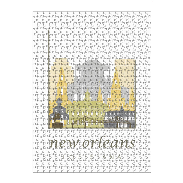 artboxONE Puzzle "New Orleans skyline desert" artboxONE - Städte,Kartografie