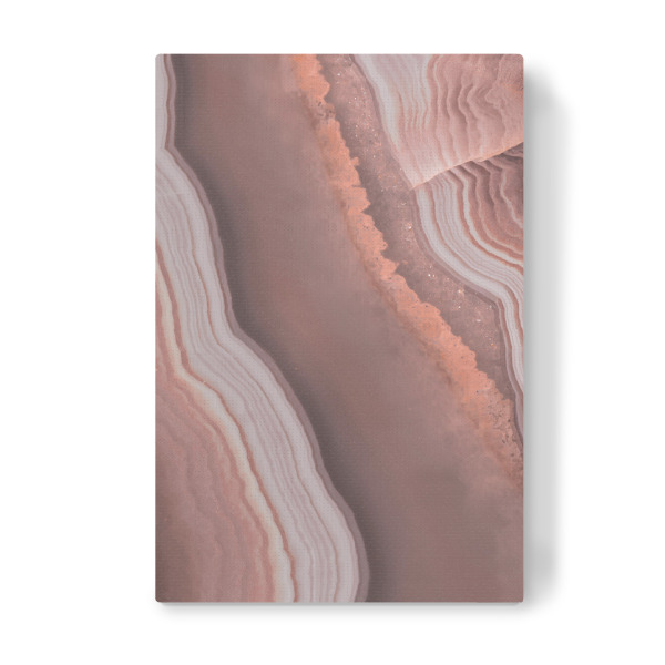 Leinwandbild "Baked Earth Shadows Agate" artboxONE - Marmor - Baked earth,Agate,Mineral,Gemstone,Crystal,Marble,Abstract