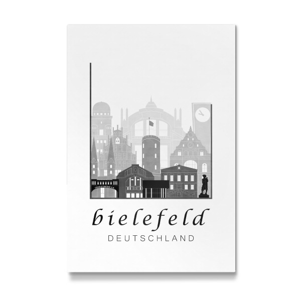 Galerie-Print "Bielefeld skyline black & white" 30x20 cm artboxONE