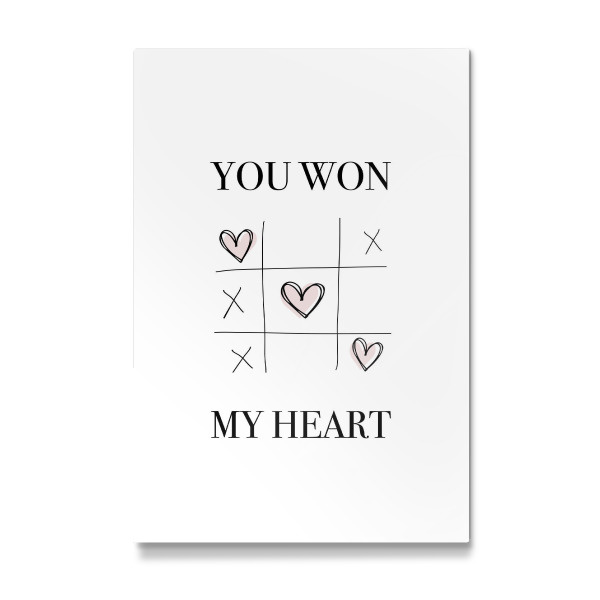 Galerie-Print "YOU WON MY HEART" 30x20 cm artboxONE
