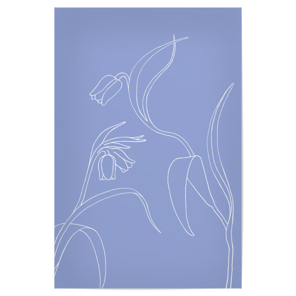 Poster 30x20 cm "Beautiful tinkerbells purple" artboxONE - Natur,Floral,Für Mama