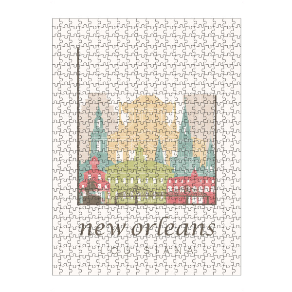 artboxONE Puzzle "New Orleans skyline pastel" artboxONE - Städte,Kartografie