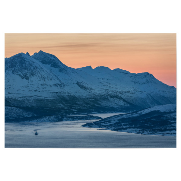 Poster "The Ship" artboxONE - Reise - Winter,Norwegen,Schiff