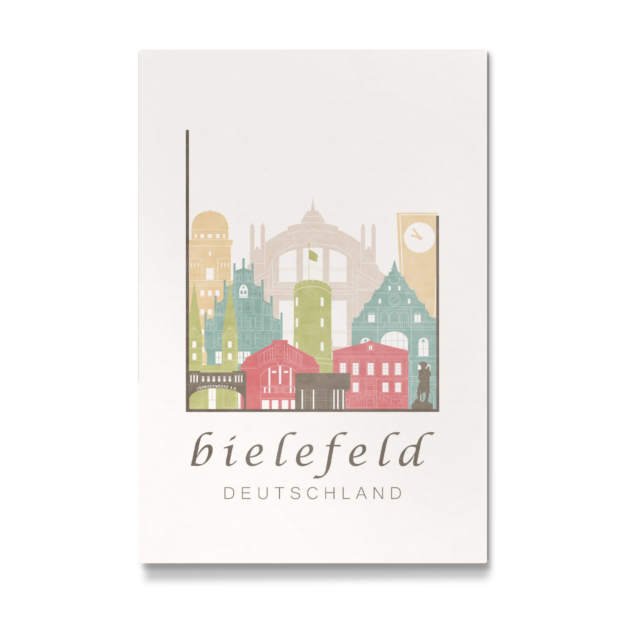 Galerie-Print "Bielefeld skyline pastel" 75x50 cm artboxONE