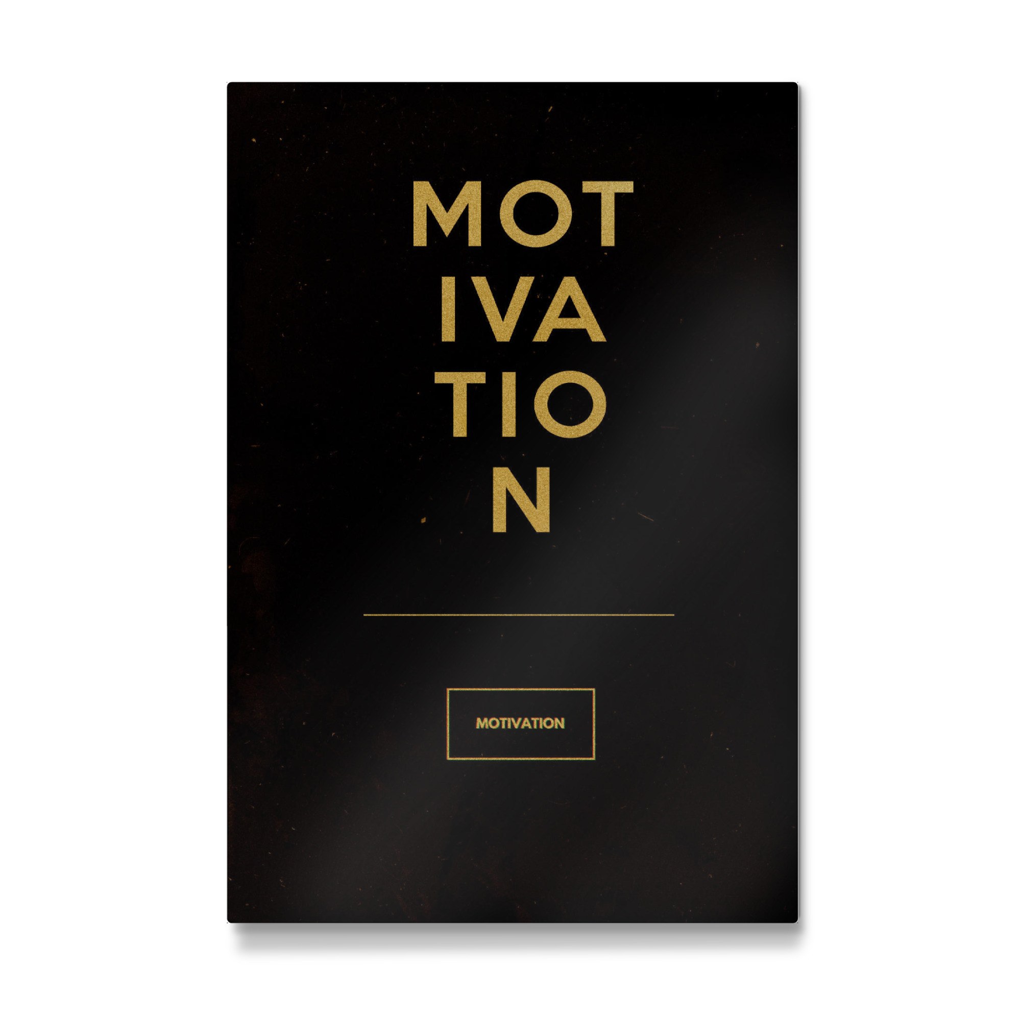 Galerie-Print "MOTIVATION GOLDBLACK" 75x50 cm artboxONE