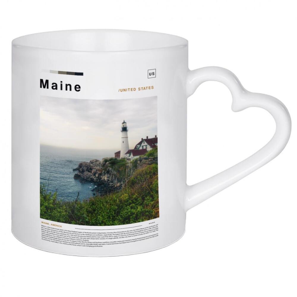 Herztasse "Cover der Maine-Zeitung" artboxONE - Städte,Architektur