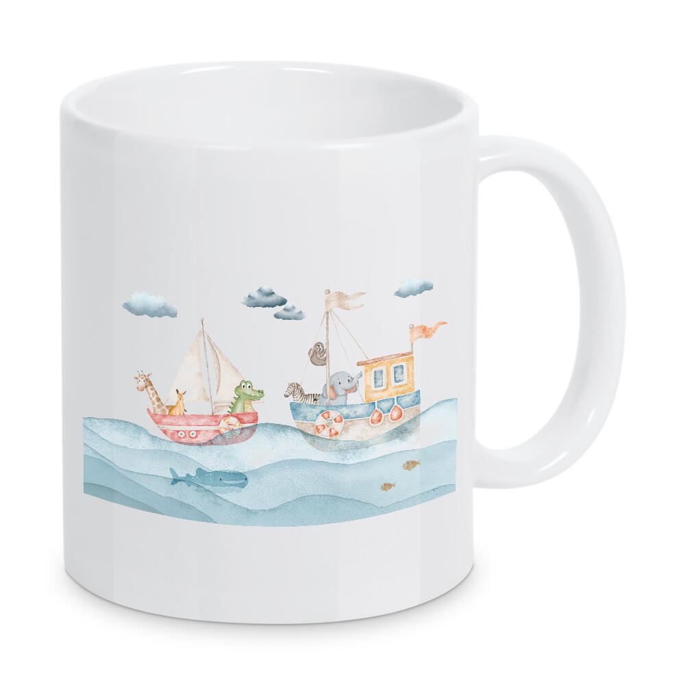 Tasse "Nautische Arche Noah" artboxONE - Natur,Für Kinder,Tiere,Reise / Strand und Meer,Fiktion