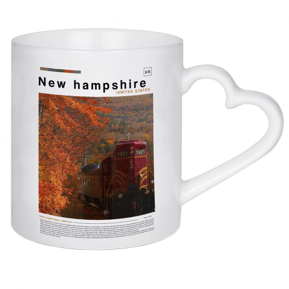 Herztasse "New Hampshire-Zeitungscover" artboxONE - Städte,Architektur