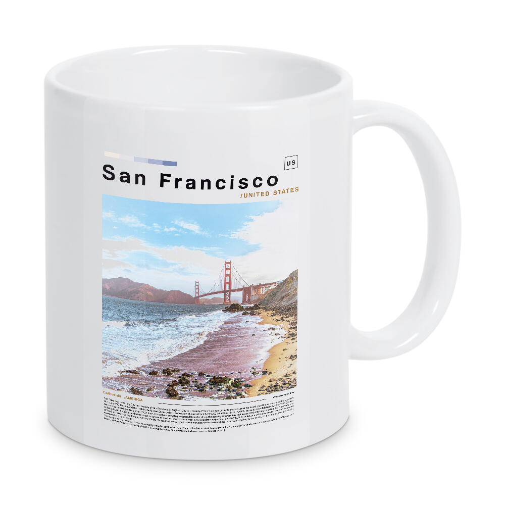 Tasse "Cover der Zeitung San Francisco" artboxONE - Städte,Architektur