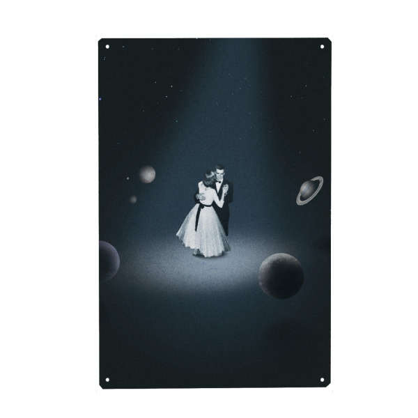 Holzbild "Centre of the universe" artboxONE - Schwarzweiß,Liebe,Galaxy