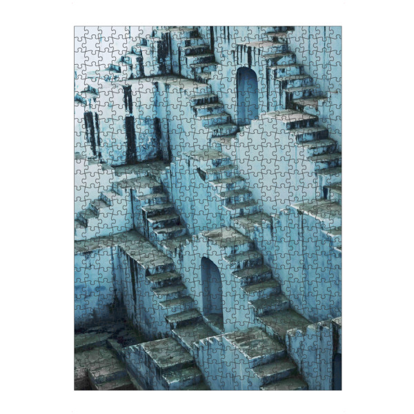 Puzzle Ravensburger "India Stepwell" artboxONE - Reise,Architektur,Reise / Asien - India stepwell,Step,Steps,Indian - Bild india stepwell