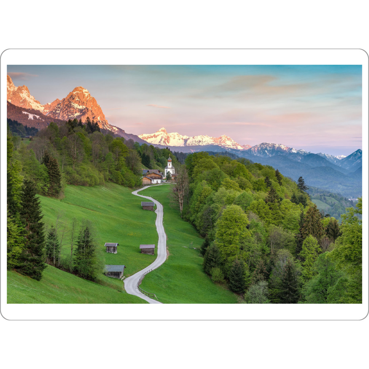 Tischset "Frühlingsmorgen in Wamberg" artboxONE - Natur,Reise,Reise / Länder