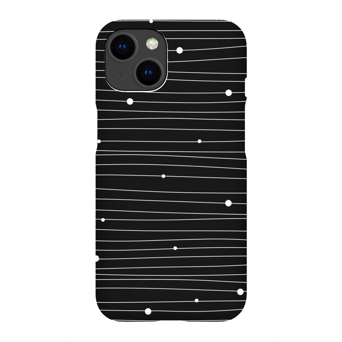 iPhone "White lines & dots" Premium-Case Handyhülle artboxONE