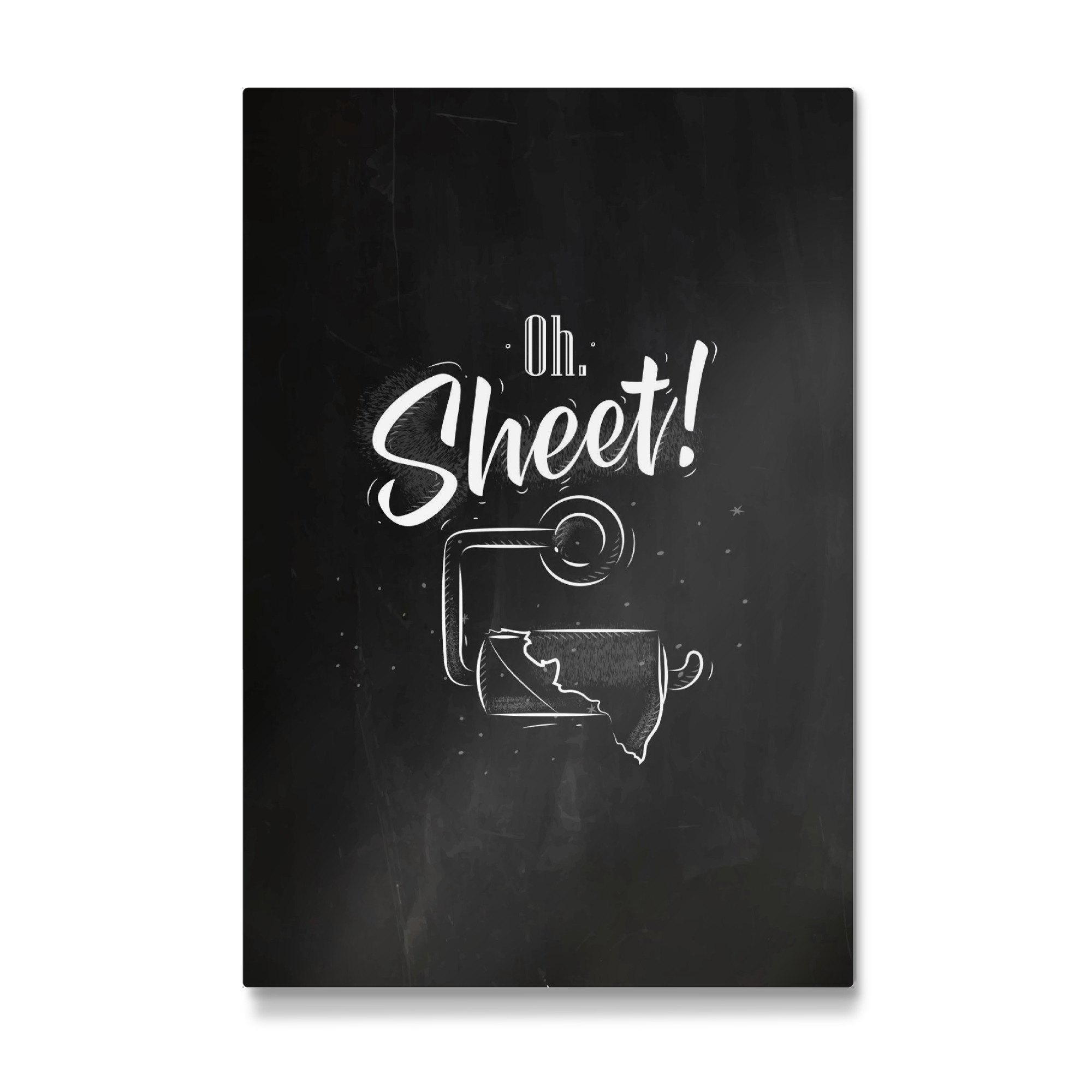 Galerie-Print "Toilet finish paper graphics chalk" 75x50 cm artboxONE