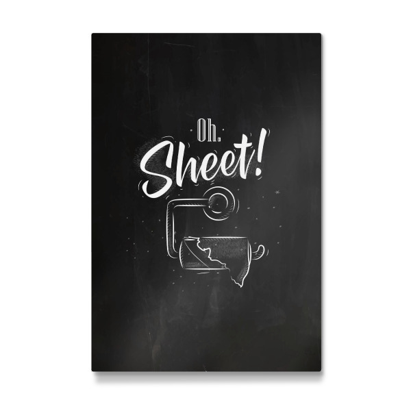 Galerie-Print "Toilet finish paper graphics chalk" 30x20 cm artboxONE