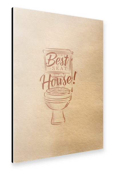 Alu-Dibond "Toilet graphics craft" 30x20 cm artboxONE