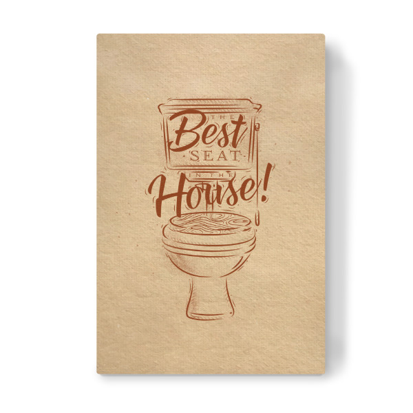 Leinwandbild "Toilet graphics craft" artboxONE - Typografie,Lustig