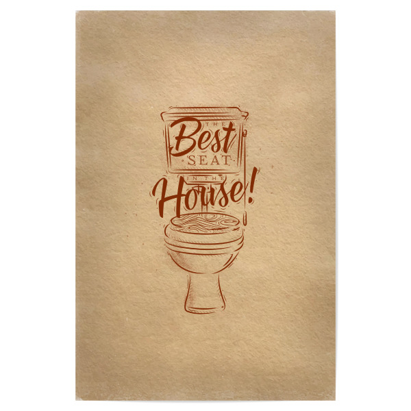 Poster "Toilet graphics craft" artboxONE - Typografie,Lustig