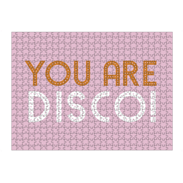 artboxONE Puzzle "You are disco retro" artboxONE - Typografie,Festivals