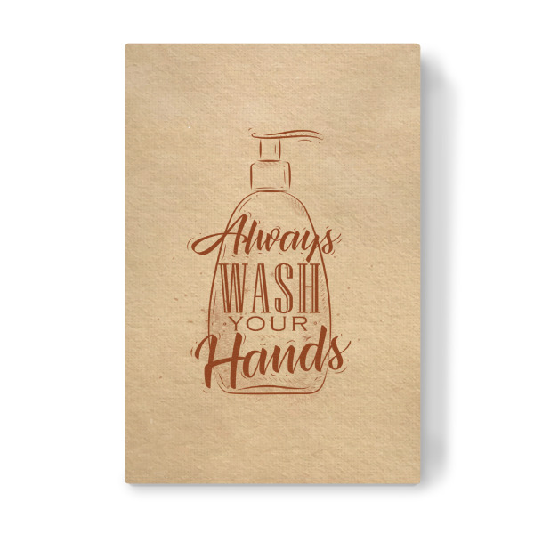 Leinwandbild "Soap Dispenser" artboxONE - Typografie - Soap,Dispenser,Bottle,Care,Cream,Design,Illustration,Lettering,Graphic,Retro,Vintage,Craft