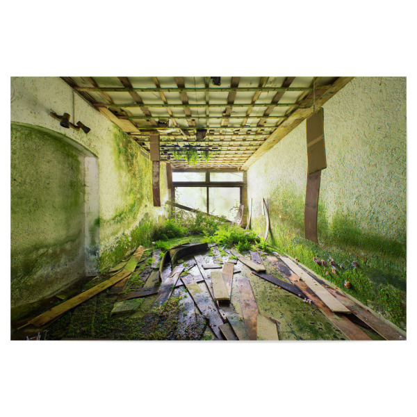 Poster 30x20 cm "Green Resort" artboxONE - Natur - Abandoned,Urbex,Lost,Places,Decay,Old,Verlassene,Orte,Marode,Alt,Grün,Green,Pflanzen