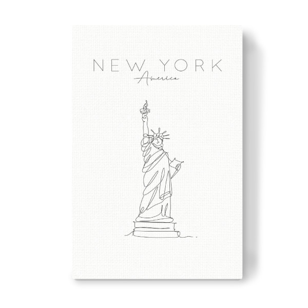 Leinwandbild "Statue of liberty Ney York" artboxONE - Städte,Städte / New York,Reise,Schwarzweiß