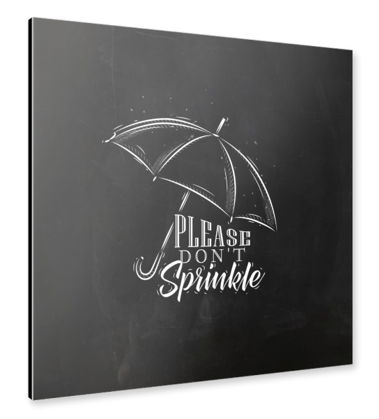 Alu-Dibond "Umbrella graphics chalk" 30x30 cm artboxONE