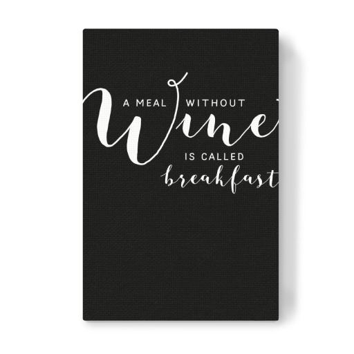 A meal without wine is called