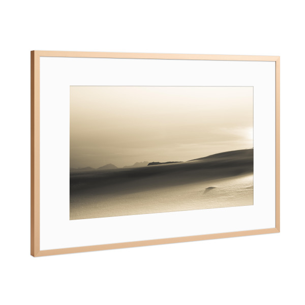 Poster mit Rahmen Kupfer "Arctic horizon" artboxONE - Natur - Norwegen,Arktis,Schneelandschaft