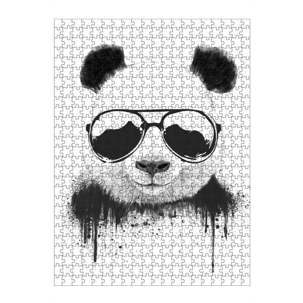 artboxONE Puzzle "Cool Panda" artboxONE - Tiere,Schwarzweiß - Panda,Animal,Sunglasses,Graffiti - Bild panda