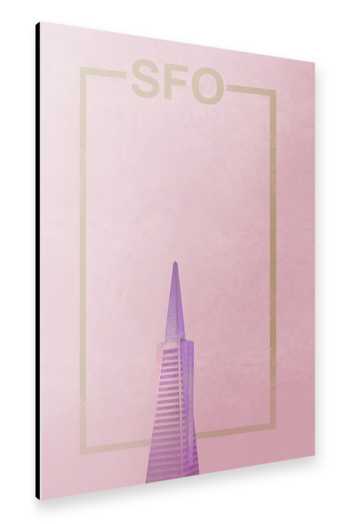 Alu-Dibond "SFO - San Francisco" 30x20 cm artboxONE