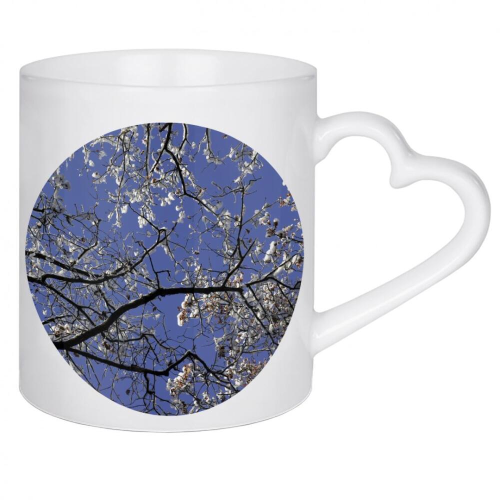 Herztasse "Winterhimmel mit Bäumen" artboxONE - Natur,Floral